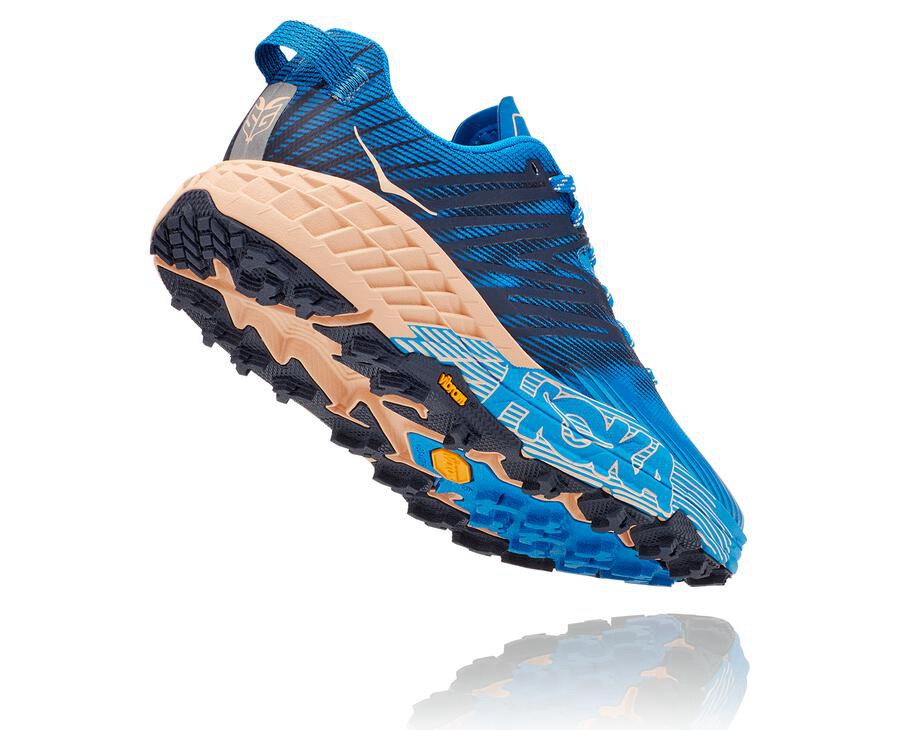 Hoka One One Womens Trail Shoes - Speedgoat 4 - Blue - NRQX37548